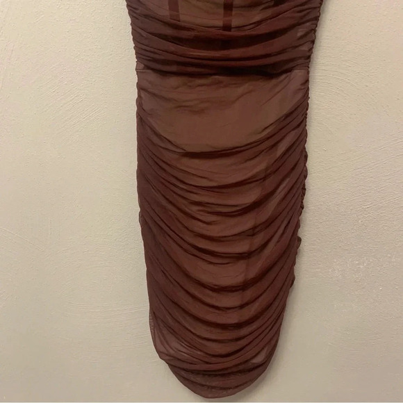 Nookie Mecca Mini Dress in Chocolate Size Small - Picture 5 of 13